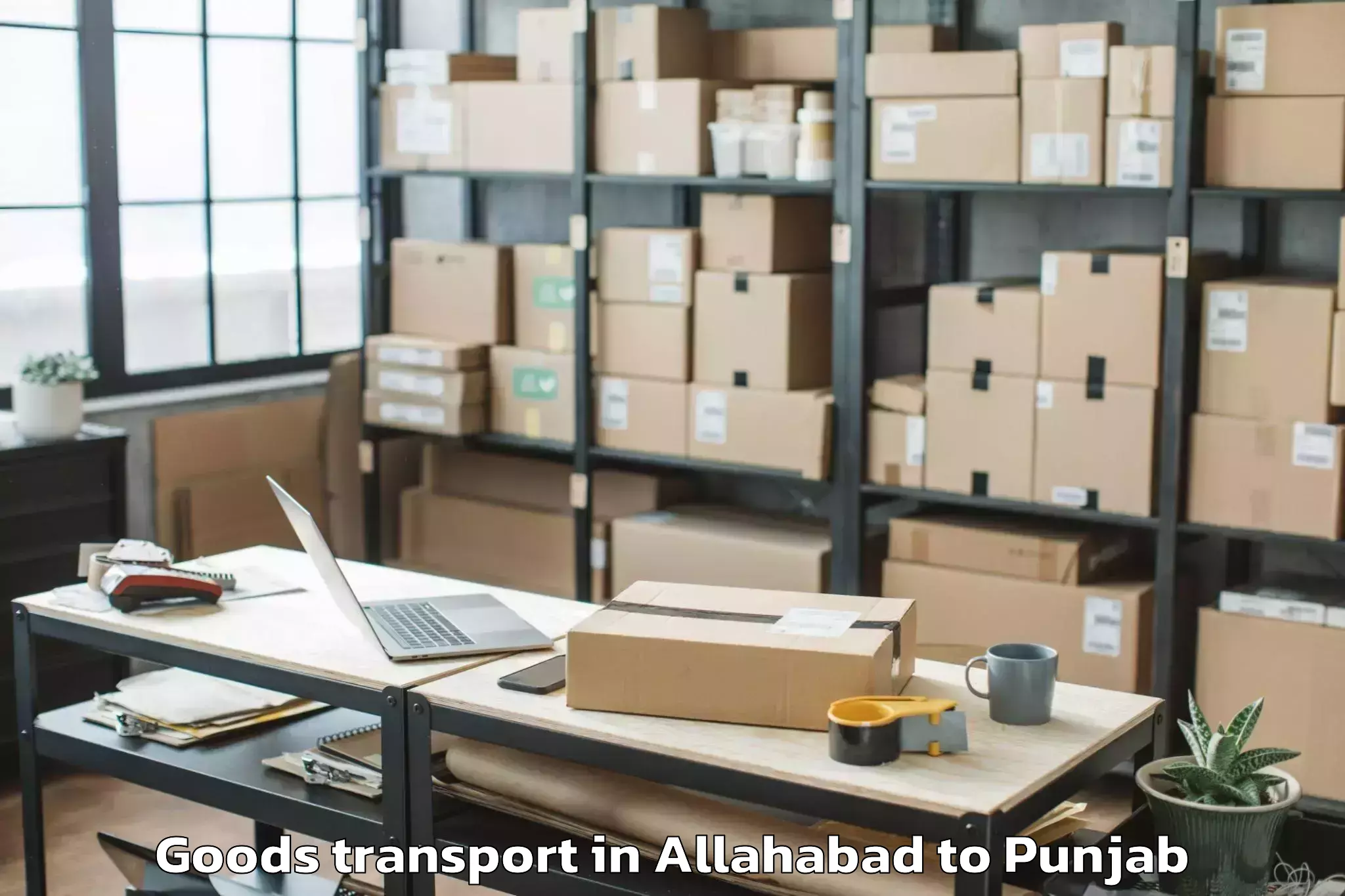 Top Allahabad to Rahon Goods Transport Available